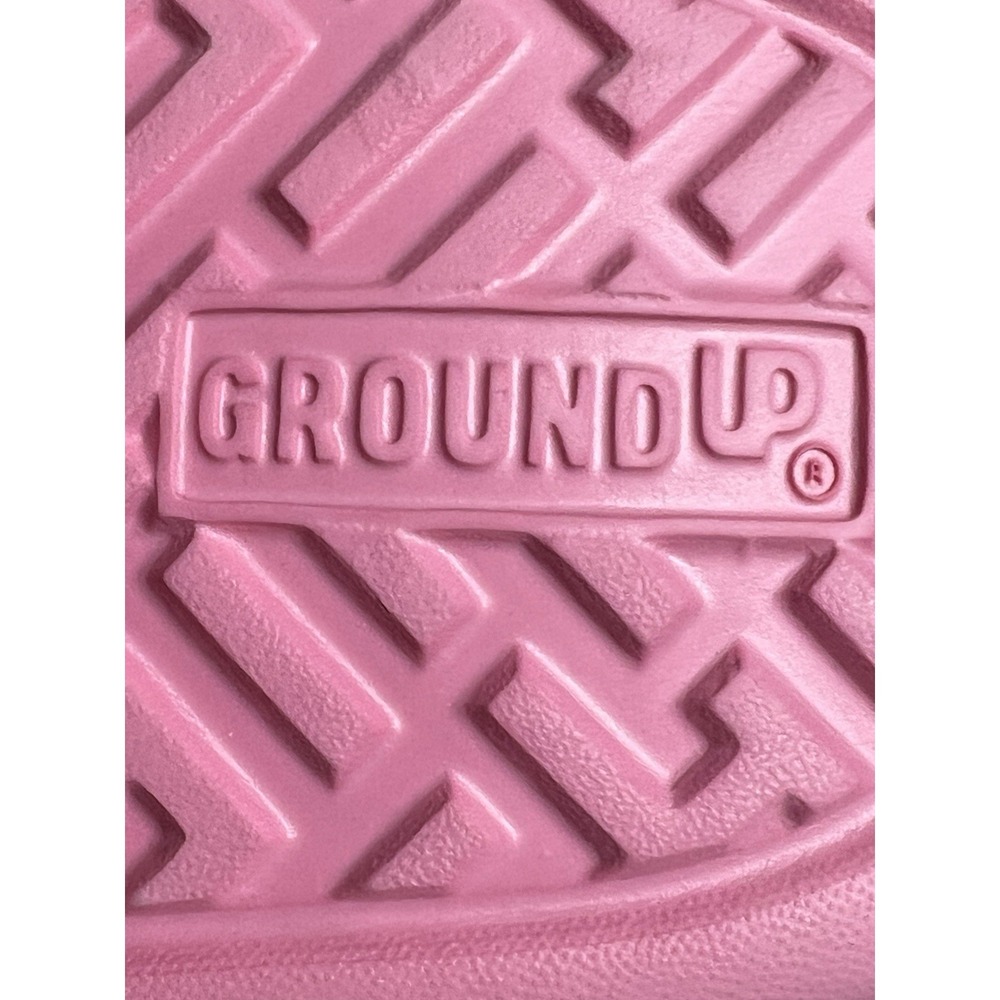 Nintendo Princess Peach Women's Size 7 Slide Sandals Pink Polkadot Ground Up - Picture 7 of 7